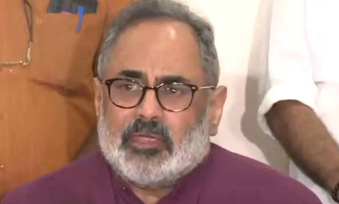 രാജീവ് ചന്ദ്രശേഖര് മാധ്യമങ്ങളെ കാണുന്നു