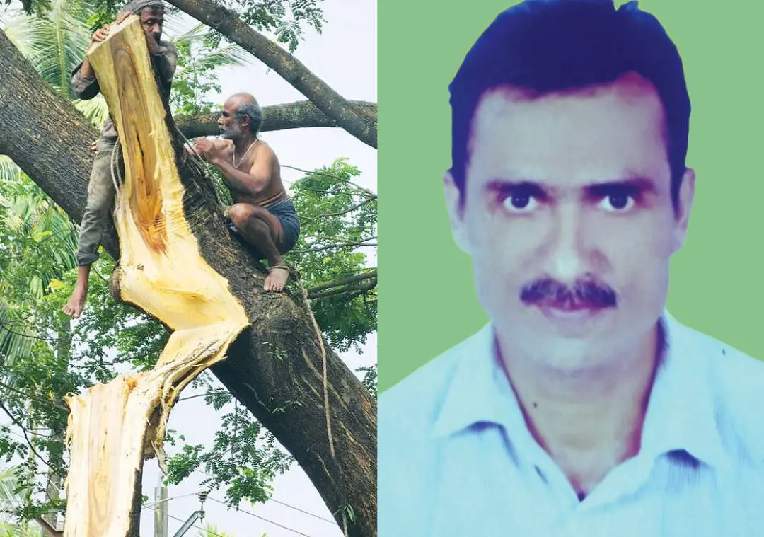തൊഴിലാളിയെ താഴെയിറക്കാൻ ശ്രമിക്കുന്നു, മരിച്ച ബെന്നി പോൾ