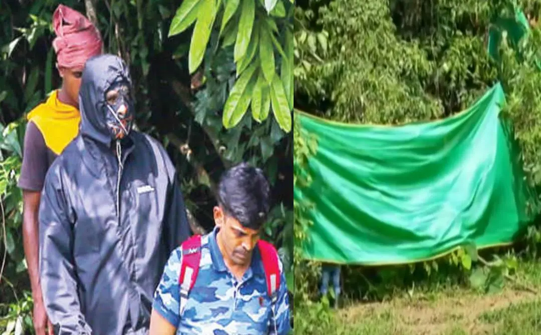 വെളിപ്പെടുത്തൽ നടത്തിയ ശുചീകരണത്തൊഴിലാളി ധർമസ്ഥല നേത്രാവതി പുഴയ്ക്കരികിൽ നാലാംനാൾ മൃതദേഹാവശിഷ്ടങ്ങൾക്കുവേണ്ടിയുള്ള തിരച്ചിലിനുശേഷം അന്വേഷണ ഉദ്യോഗസ്ഥർക്കൊപ്പം മടങ്ങുന്നു| ഫോട്ടോ രാമനാഥ് പൈ