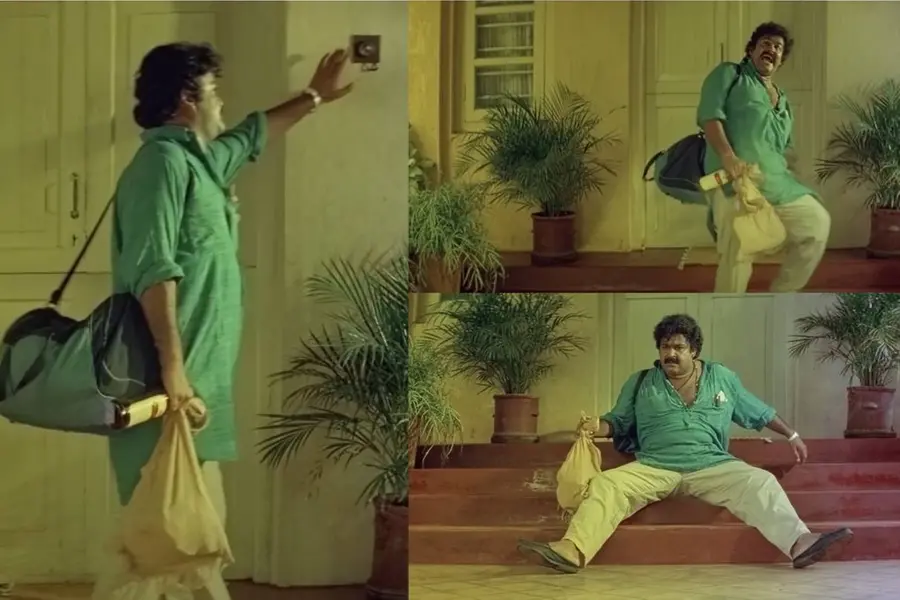 'ഷോക്കേറ്റുവീണ്' മോഹൻലാൽ, പൊട്ടിച്ചിരിച്ച് കട്ട് പറയാൻ മറന്ന് കമൽ, കിടന്ന് ഒന്നുകൂടി കുടഞ്ഞു താരം