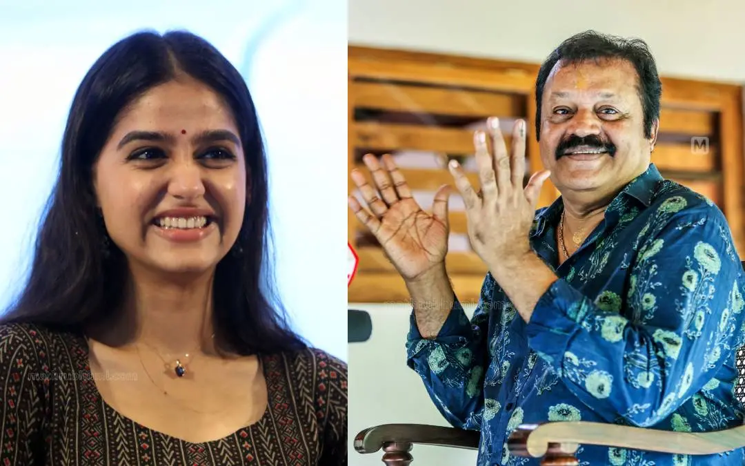അനശ്വരാ രാജന്, സുരേഷ് ഗോപി | ഫോട്ടോ: മാതൃഭൂമി