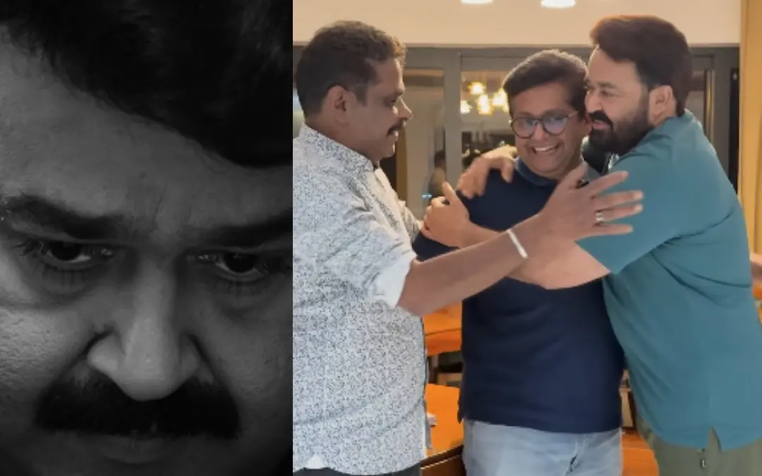 പ്രതീകാത്മക ചിത്രം, മോഹന്ലാലും ജീത്തുജോസഫും ആന്റണി പെരുമ്പാവൂരും | Photo: Screen gran/ Instagram: Aashirvad Cinemas