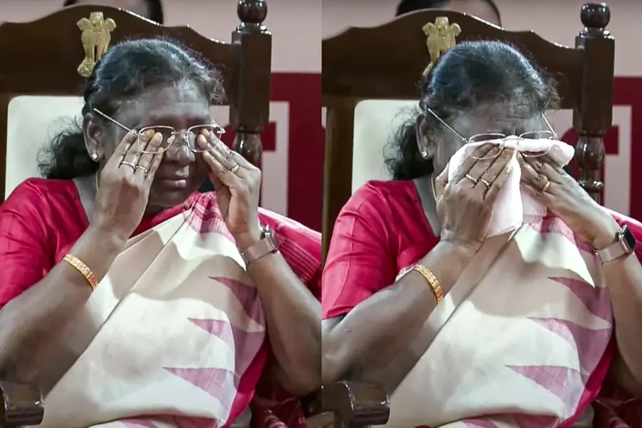 കാഴ്ചപരിമിതിയുള്ള കുഞ്ഞുങ്ങൾ പിറന്നാളാശംസിച്ച് പാടി; വികാരാധീനയായി രാഷ്ട്രപതി ദ്രൗപദി മുർമു | വീഡിയോ