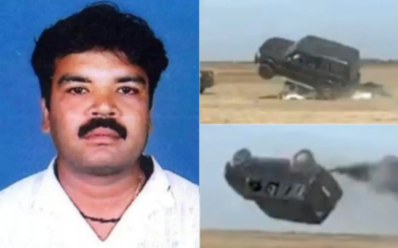 മരിച്ച രാജു, അപകടത്തിന്റെ ദൃശ്യങ്ങൾ | Photos: x.com/AnwarMuloor