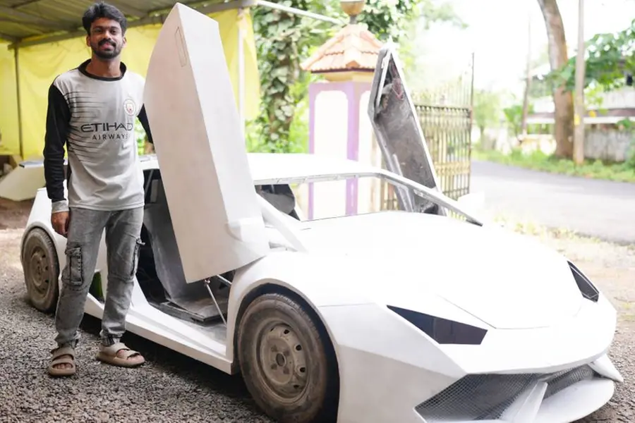 മാരുതിയുടെ എന്‍ജിന്‍, ആള്‍ട്ടോയുടെ ടയര്‍; യുട്യൂബ് നോക്കി പഠിച്ച് യുവാവ് ഉണ്ടാക്കിയത് 'ലംബോര്‍ഗിനി'