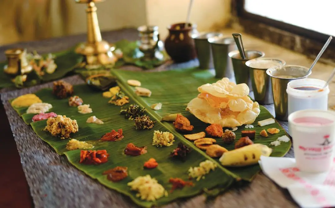 ആറന്മുള വള്ളസദ്യയിലെ 67 കൂട്ടം വിഭവങ്ങൾ (ചോറൊഴികെ)| ഫോട്ടോ: JYOTHI THEKKINKATTIL