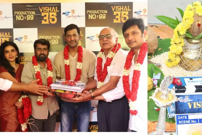 സൂപ്പര്‍ ഗുഡ് ഫിലിംസിന്റെ 99-ാം ചിത്രത്തില്‍ നായകനാവാന്‍ വിശാല്‍; സിനിമയുടെ പൂജ ചെന്നൈയില്‍ നടന്നു