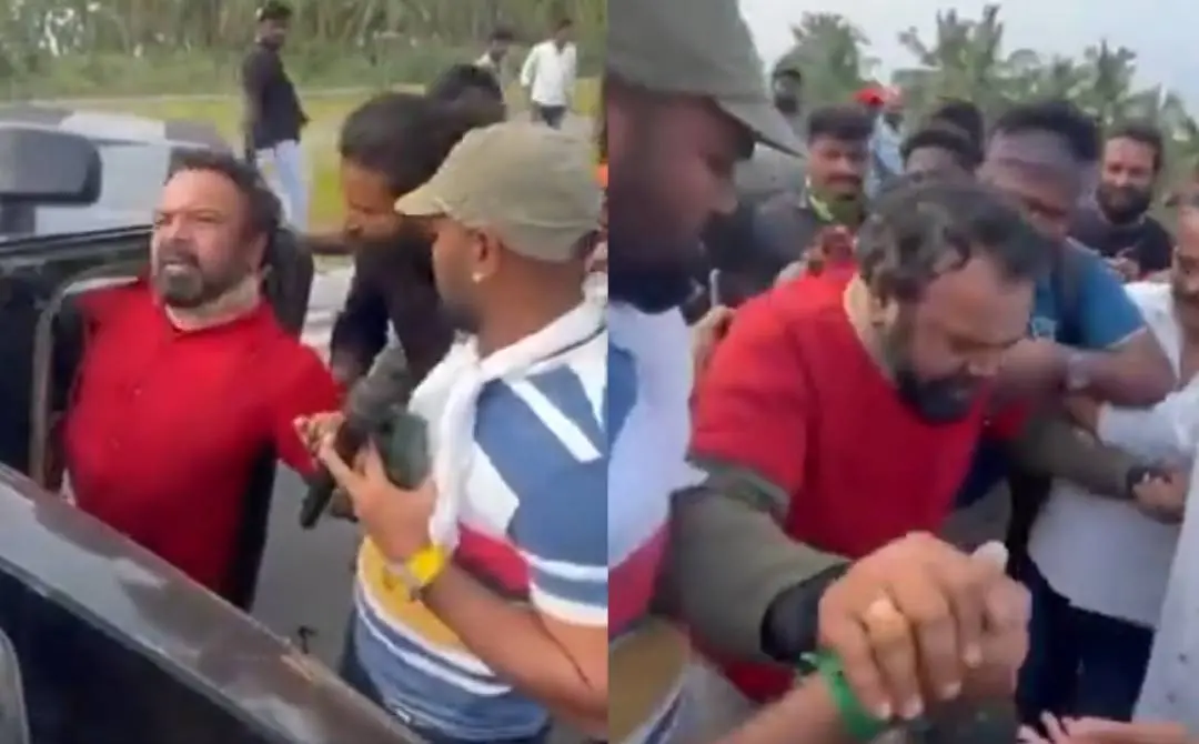 ബുള്ളറ്റ് എന്ന തമിഴ് ചിത്രത്തിന്റെ ലൊക്കേഷനിൽ സ്റ്റണ്ട്മാൻ മോഹൻരാജ് | സ്ക്രീൻഗ്രാബ്