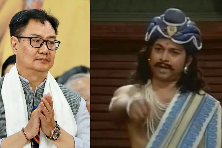 ബിഹാറിലെ വോട്ടര്‍പട്ടിക പരിഷ്‌കരണം; കോണ്‍ഗ്രസിനെതിരെ ചാണക്യ സീരിയല്‍ ക്ലിപ്പുമായി കിരണ്‍ റിജിജു