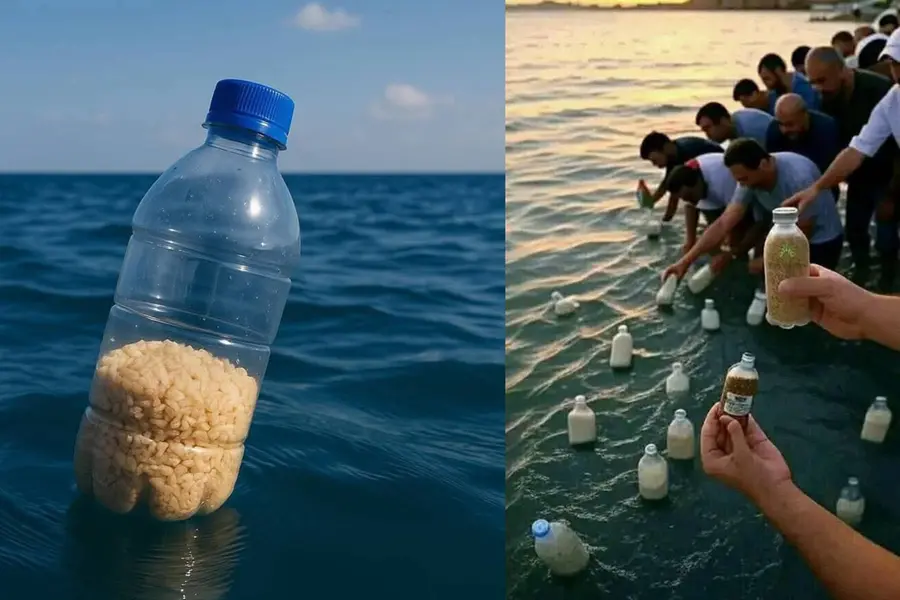 ഗാസയ്ക്ക് 'പ്രതീക്ഷയുടെ കുപ്പികൾ'; പട്ടിണി മാറ്റുമോ കടലിലൂടെ ഒഴുകിയെത്തുന്ന ഭക്ഷണം