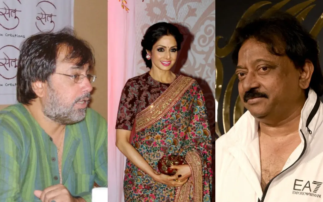 പങ്കജ് പരാശര്, ശ്രീദേവി, രാം ഗോപാല് വര്മ | ഫോട്ടോ: പിക് ഫോര് ന്യൂസ്, യുഎന്ഐ, എഎഫ്പി