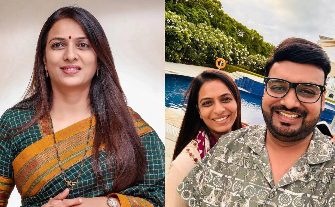 രോഹിണി ഖദ്സെയും ഭര്ത്താവ് പ്രഞ്ജാല് ഖെവാല്ക്കറും | Photo Courtesy: facebook.com/KhadseRohini