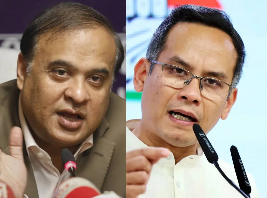 ഹിമന്ത ബിസ്വ ശർമ, ഗൗരവ് ഗൊഗോയ് | Photo: PTI, ANI