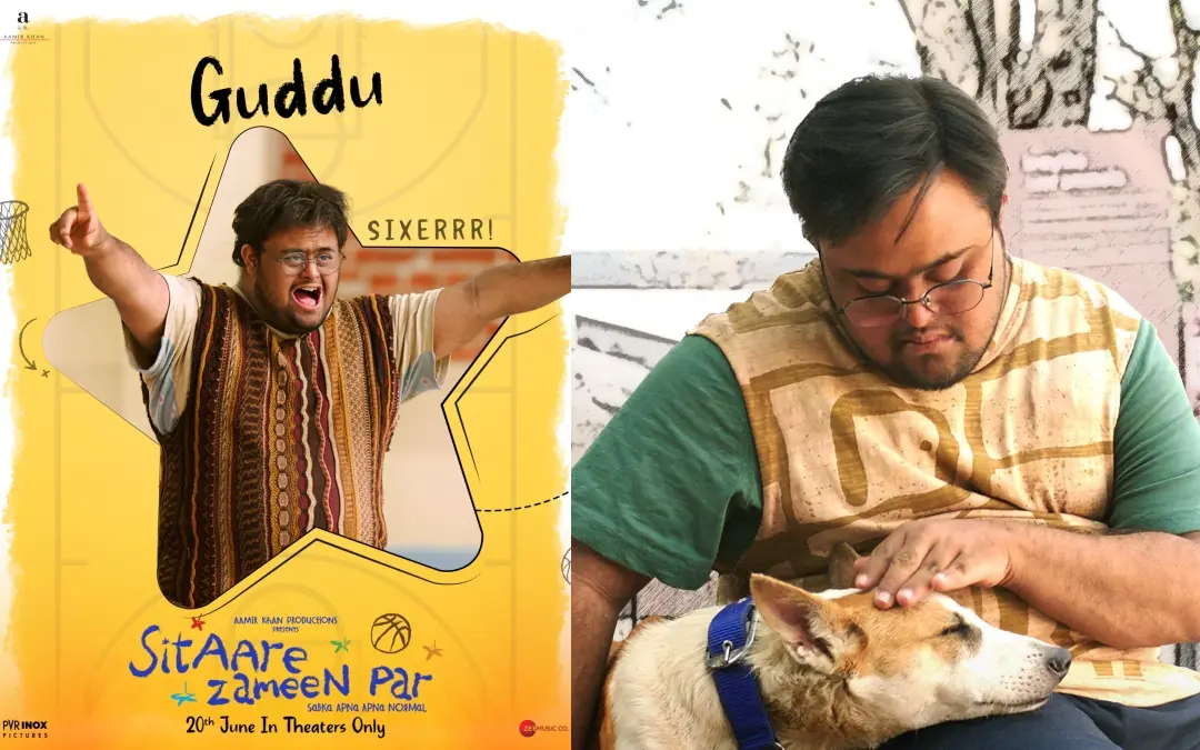ഗോപീകൃഷ്ണന് കെ. വര്മ 'സിത്താരേ സമീന്പര്' ചിത്രത്തിന്റെ പോസ്റ്ററില് | Photo: Facebook/ Aamir Khan Productions
