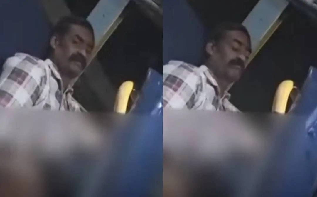 യാത്രക്കാരന്റെ ദൃശ്യം | Screengrab: Mathrubhumi News