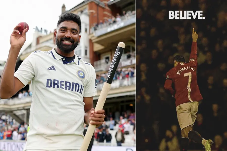 'BELIEVE'; ഓവലില് സിറാജിനെ വീരനായകനാക്കിയ ആ ക്രിസ്റ്റ്യാനോ വാള്പേപ്പര്