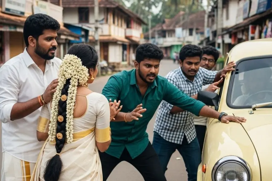 ഫോട്ടോഷൂട്ടിനുപോയ വധൂവരന്മാർക്ക് മർദനം; കാർ തല്ലിപ്പൊളിച്ചു, സഹോദരങ്ങൾ ഉൾപ്പെടെ നാലുപേർ അറസ്റ്റിൽ