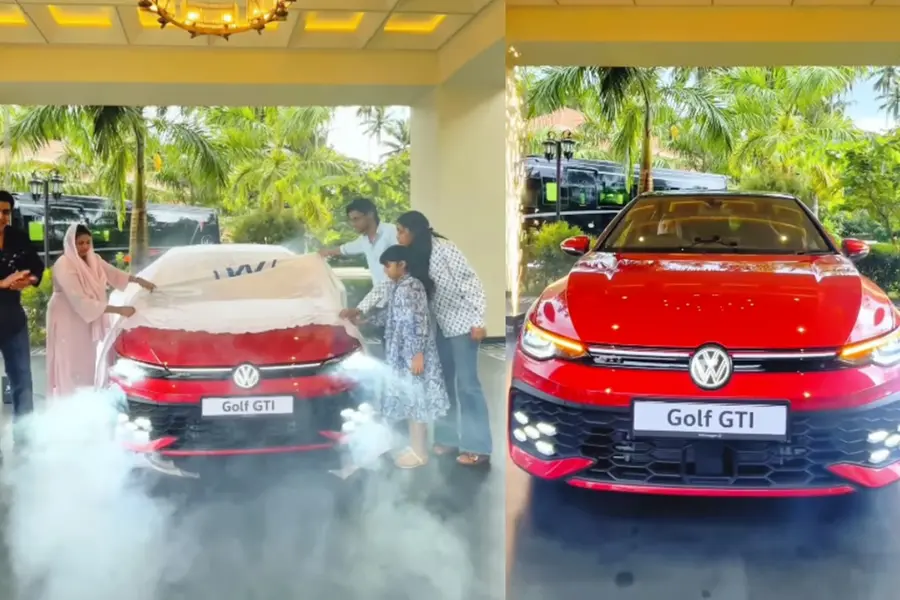 'വിവാഹവാർഷിക ആശംസകൾ'; ഭാര്യയ്ക്ക് Golf GTI സമ്മാനിച്ച് MyG ഉടമ എ.കെ.ഷാജി |VIDEO