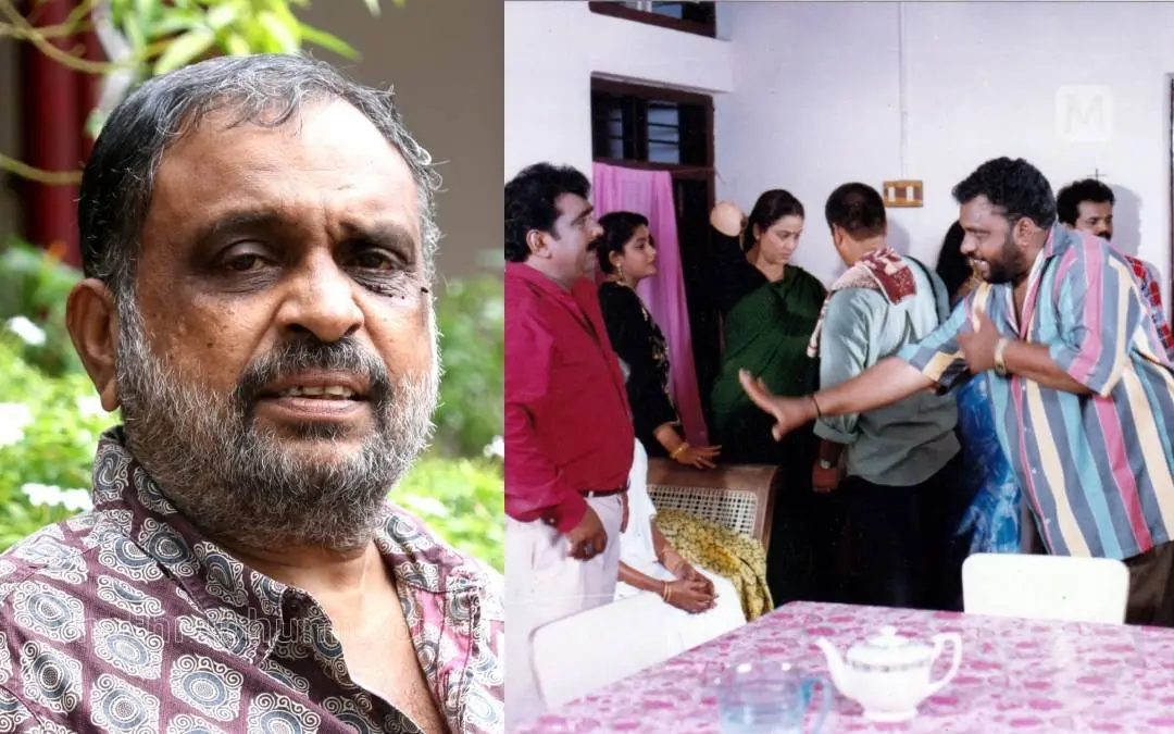 നിസാര്‍, അടുക്കള രഹസ്യം അങ്ങാടി പാട്ട് ചിത്രത്തിന്റെ ലൊക്കേഷനില്‍ നിസാര്‍ | Photo: Special Arrangement, Mathrubhumi