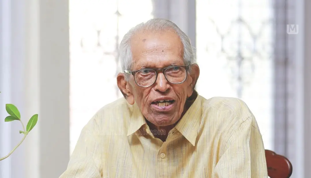 എം.കെ. സാനു | Photo: Mathrubhumi