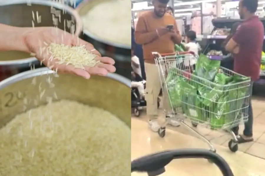 ഓഫറുള്ള ബസ്മതി അരി ട്രോളി നിറയെ വാങ്ങാൻ തിക്കും തിരക്കും, ശ്രദ്ധനേടി വീഡിയോ
