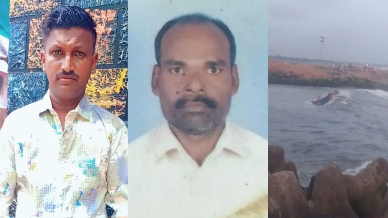 മരിച്ച മൈക്കിൾ, ജോസഫ് എന്നിവർ, അപകടത്തിൽ ബോട്ട് മറിയുന്ന ദൃശ്യം (image: special arrangement)