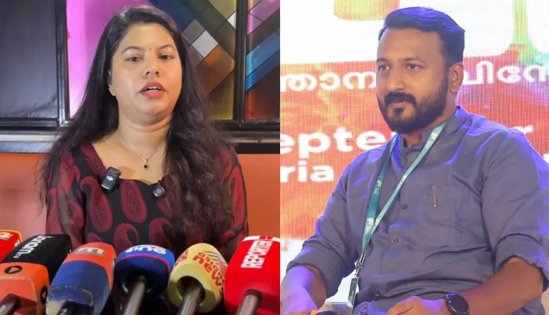 ഹണി ഭാസ്‌കരന്‍, രാഹുല്‍ മാങ്കൂട്ടത്തില്‍ | ഫോട്ടോ: മാതൃഭൂമി