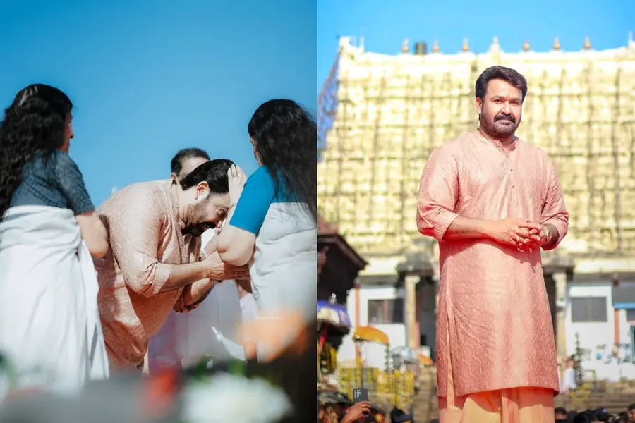'സന്തോഷമെന്ന് പറഞ്ഞാല് പോരാ, സുകൃതം'; പദ്മനാഭസ്വാമി ക്ഷേത്രത്തില് ദര്ശനം നടത്തി മോഹന്ലാല്
