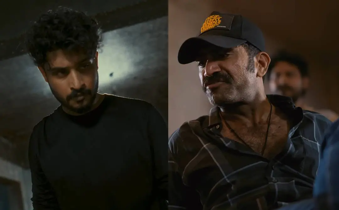 അങ്കം അട്ടഹാസം എന്ന ചിത്രത്തിൽ മാധവ് സുരേഷും ഷൈൻ ടോം ചാക്കോയും | സ്ക്രീൻഗ്രാബ്