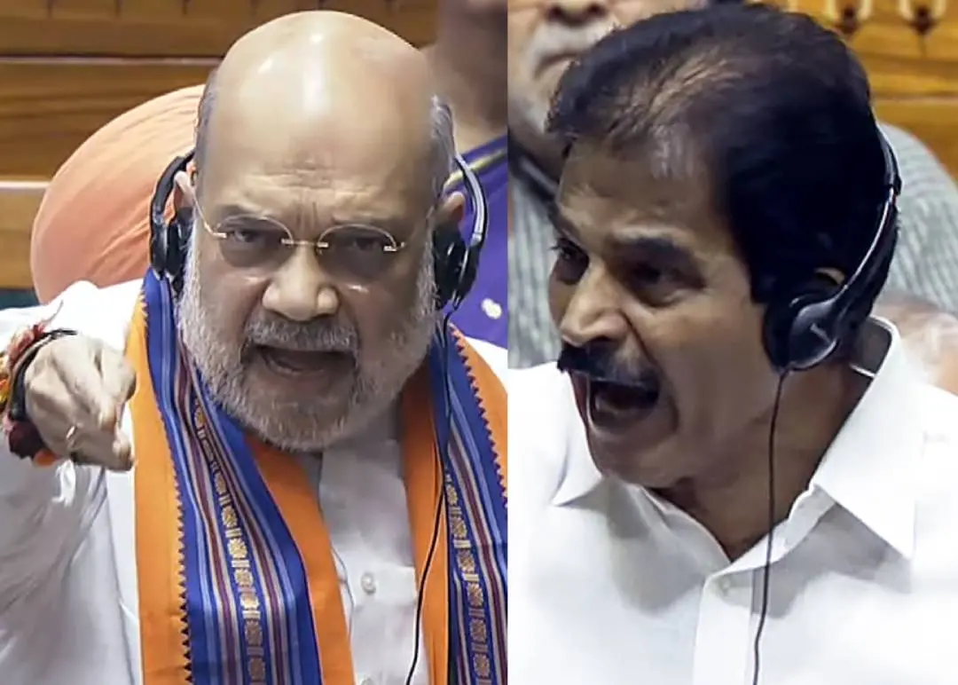 അമിത് ഷാ, കെ.സി. വേണുഗോപാൽ | Photo: ANI