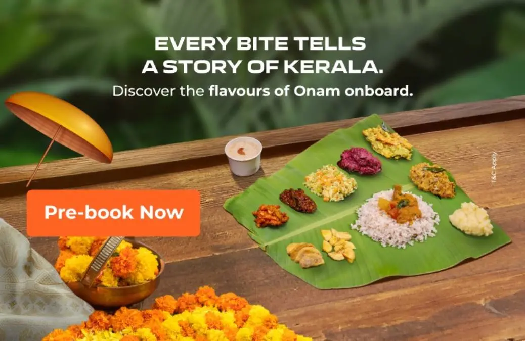 എയര് ഇന്ത്യ എക്സ്പ്രസില് ഓണ സദ്യ | photo:instagram/airindiax