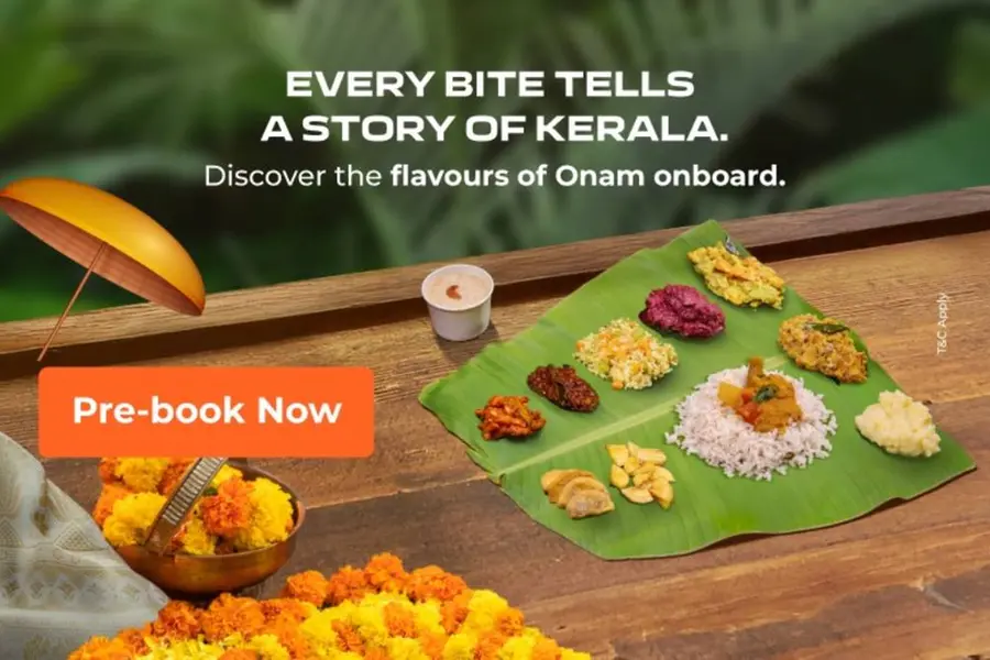 ഓണാഘോഷം വാനോളം; യാത്രികർക്ക് ഓണസദ്യ ഒരുക്കാൻ എയര്‍ ഇന്ത്യ എക്‌സ്പ്രസ്