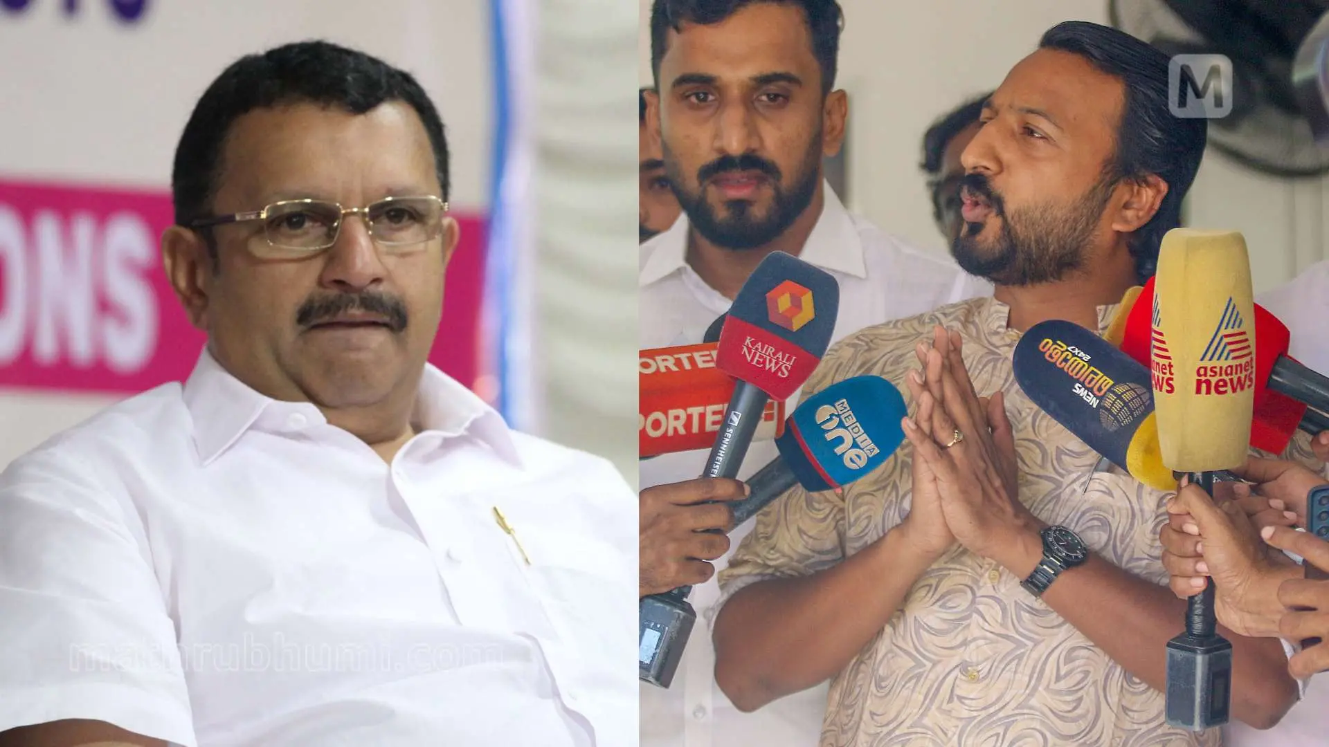 കെ. മുരളീധരൻ, രാഹുൽ മാങ്കൂട്ടത്തിൽ | Photo: മാതൃഭൂമി