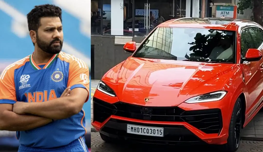 രോഹിത് ശര്‍മയും അദ്ദേഹം സ്വന്തമാക്കിയ ലംബോര്‍ഗിനി ഉറുസും | Photo: Facebook/Rohit Sharma, Youtube/CS 12 VLOGS