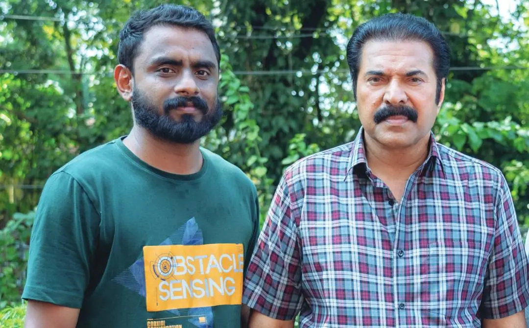 ജിതിൻ കെ. ജോസും മമ്മൂട്ടിയും | ഫോട്ടോ: അറേഞ്ച്ഡ്