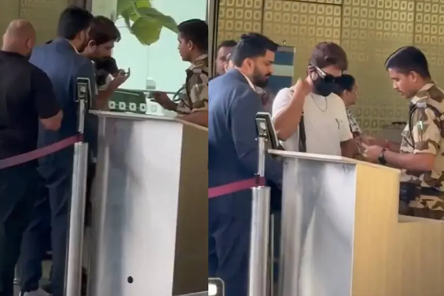 മാസ്ക് മാറ്റണമെന്ന് സുരക്ഷാ ഉദ്യോഗസ്ഥൻ, മടിച്ച് അല്ലു; നടന് ഇത്രയും അഹങ്കാരംപാടില്ലെന്ന് പ്രതികരണം