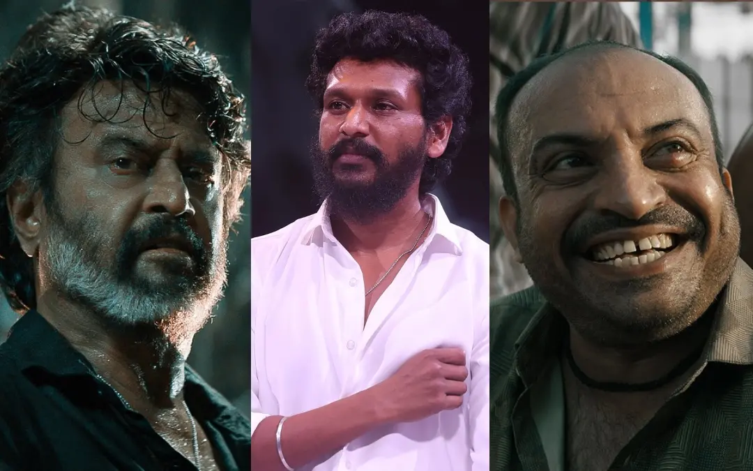 രജനീകാന്ത്, ലോകേഷ് കനകരാജ്, സൗബിന് ഷാഹിര് | Photo: Facebook/ Sun Pictures