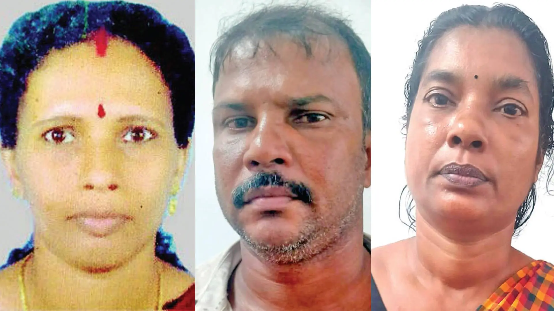 കൊല്ലപ്പെട്ട അമ്പിളി, പ്രതികളായ സുനില്കുമാറും ശ്രീലതയും