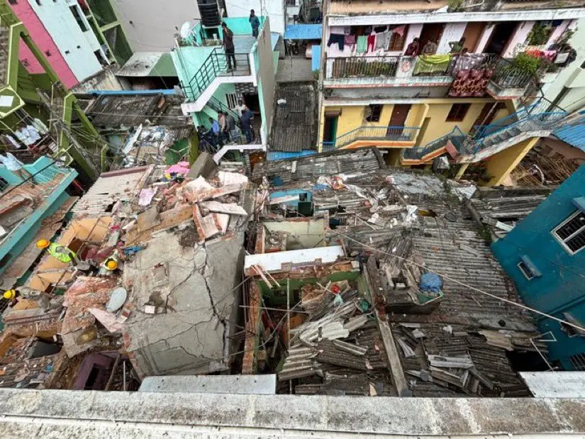 പൊട്ടിത്തെറിയുണ്ടായ സ്ഥലം | Photo: X / @geotechwar