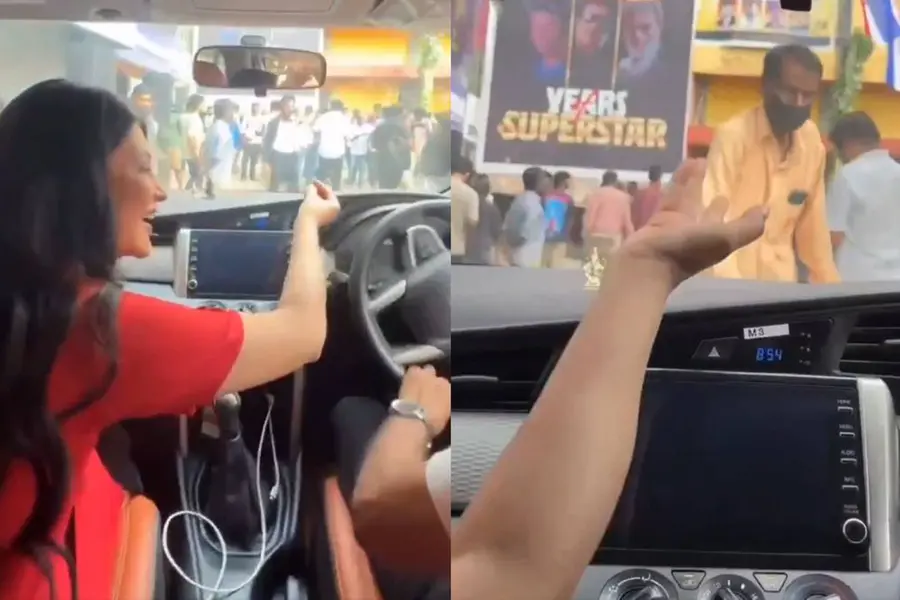 'അകത്തേക്ക് വിടാമോ ചേട്ടാ, ഞാനീ പടത്തിലെ നായികയാ'; കൂലി കാണാനെത്തിയ ശ്രുതി ഹാസനെ തടഞ്ഞ് സെക്യൂരിറ്റി
