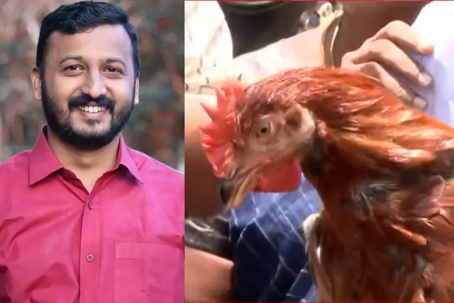 രാഹുലിനെതിരായ പ്രതിഷേധത്തിന് ഉപയോഗിച്ച കോഴി ചത്തു; മഹിളാ മോര്ച്ച പ്രവര്ത്തകര്ക്കെതിരെ പരാതി