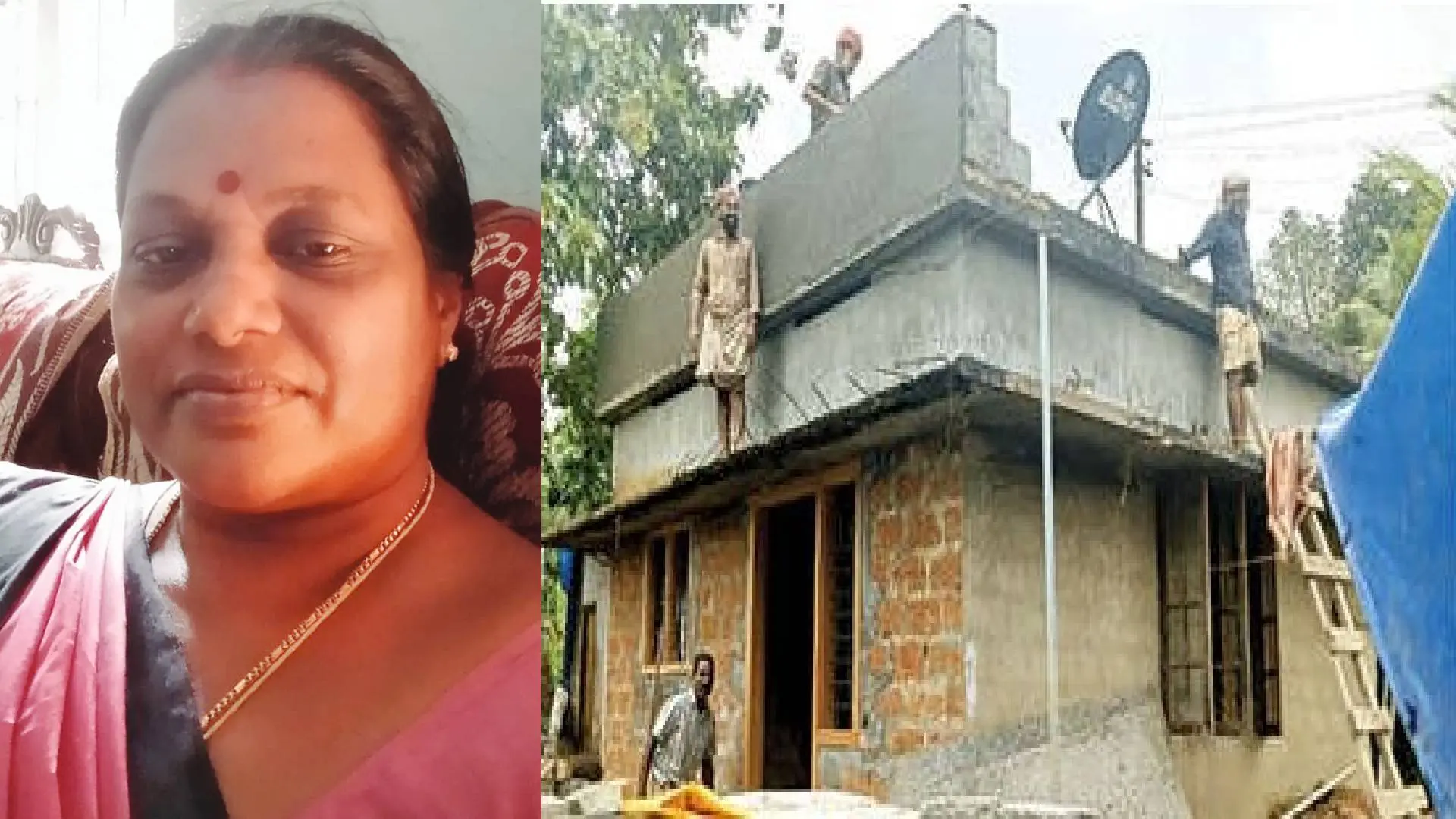 ബിന്ദു, ബിന്ദുവിന്റെ നിലവിലെ വീട് പുതുക്കിപ്പണിയുന്ന ജോലി ആരംഭിച്ചപ്പോൾ