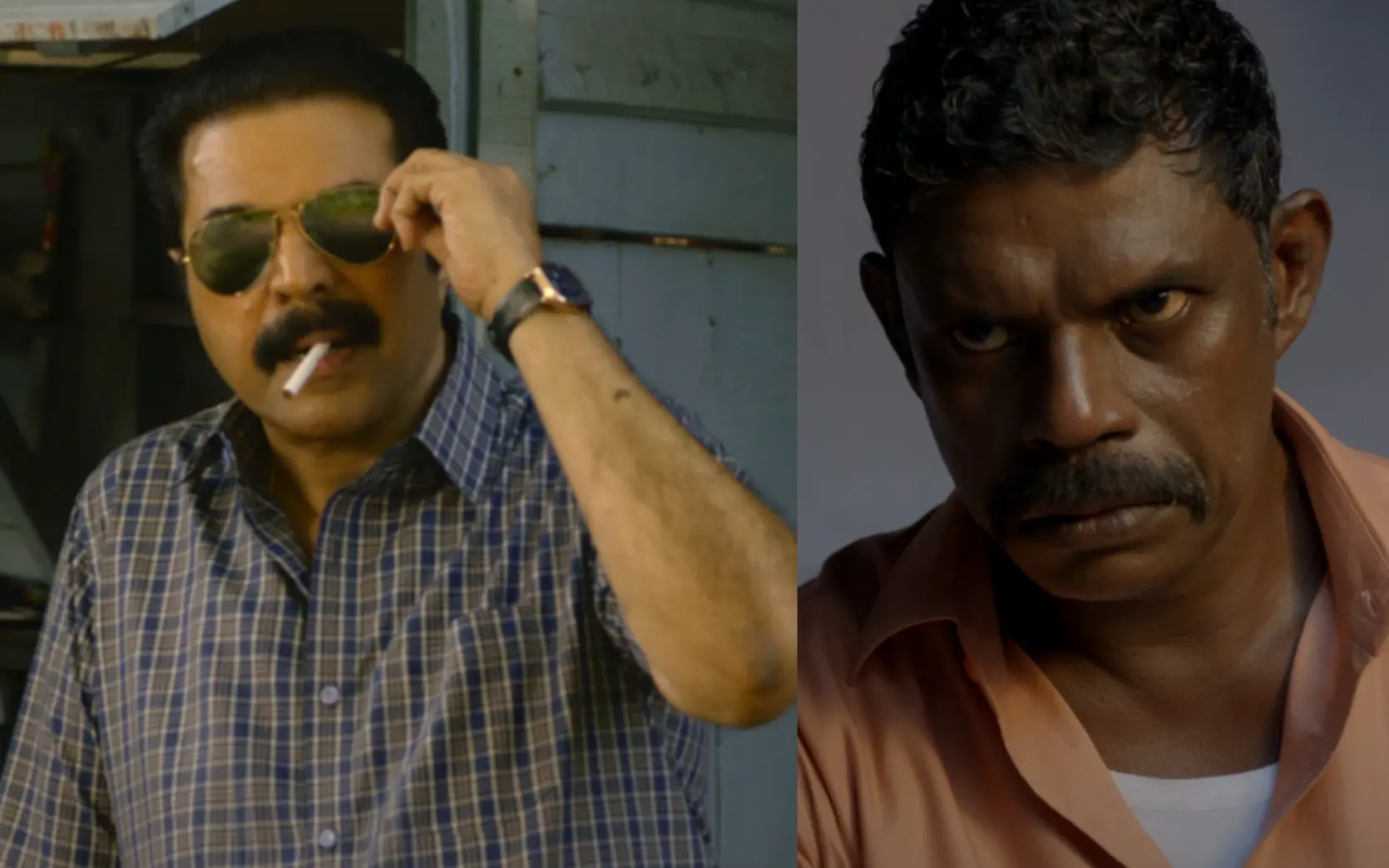 കളങ്കാവൽ ടീസറിൽ മമ്മൂട്ടിയും വിനായകനും | Photos: Screen grabs from teaser