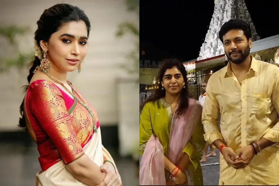 കെനീഷയ്ക്കൊപ്പം തിരുപ്പതിയില് ദര്ശനം നടത്തി രവി മോഹന്; ദൈവത്തെ കബളിപ്പിക്കാനാവില്ലെന്ന് ആരതി