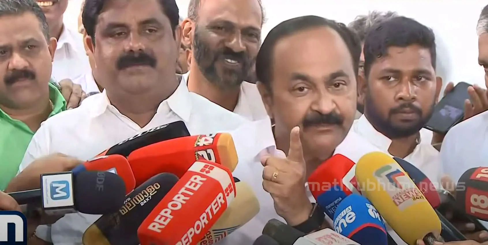 വി.ഡി. സതീശൻ | Photo: Screengrab/ Mathrubhumi News