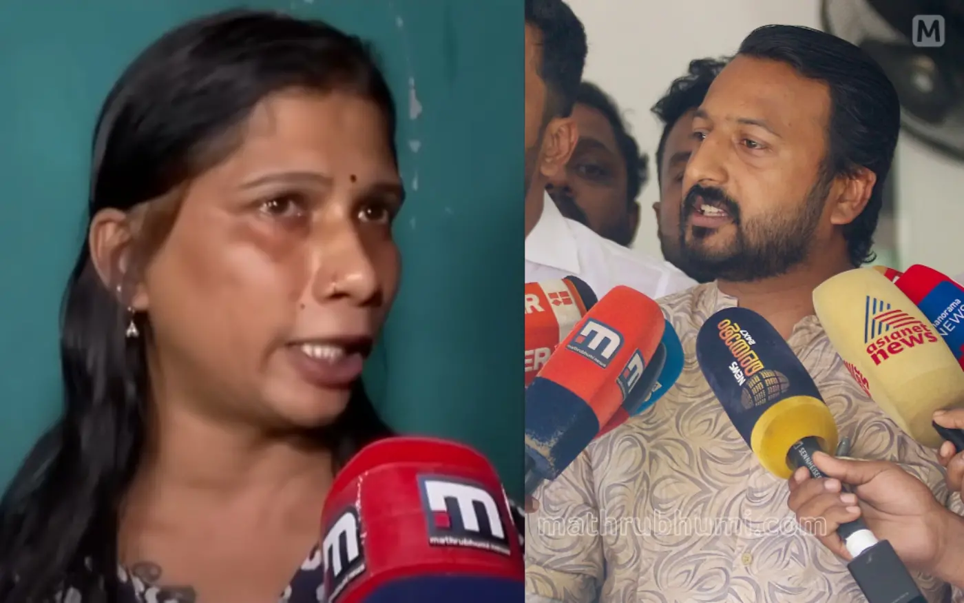 അന്നാ രാജു, രാഹുൽ മാങ്കൂട്ടത്തിൽ | Photos: Mathrubhumi