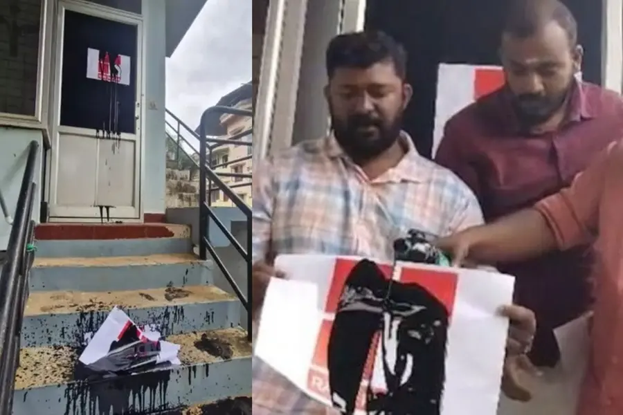 റിപ്പോര്ട്ടര് ടിവി ചാനല് ഓഫീസിനു നേരേ യൂത്ത് കോണ്ഗ്രസ് ആക്രമണം