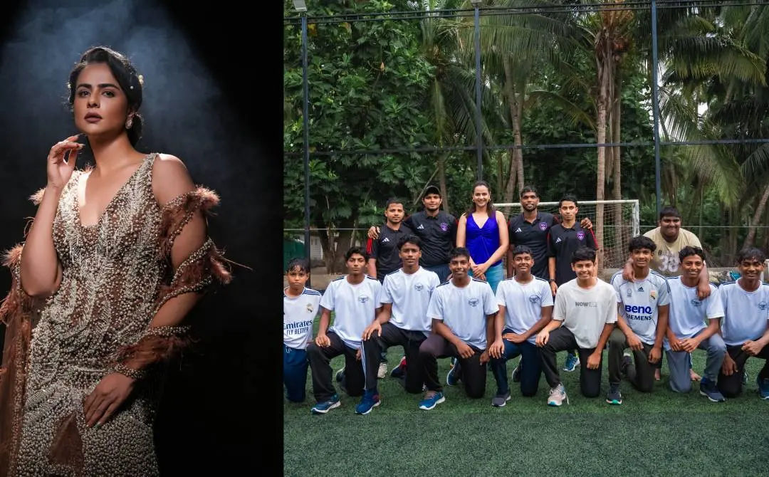 പ്രാചി ടെഹ്ലാന്, ലക്ഷദ്വീപിലെ കായിക താരങ്ങൾക്കൊപ്പം പ്രാചി | ഫോട്ടോ: അറേഞ്ച്ഡ്