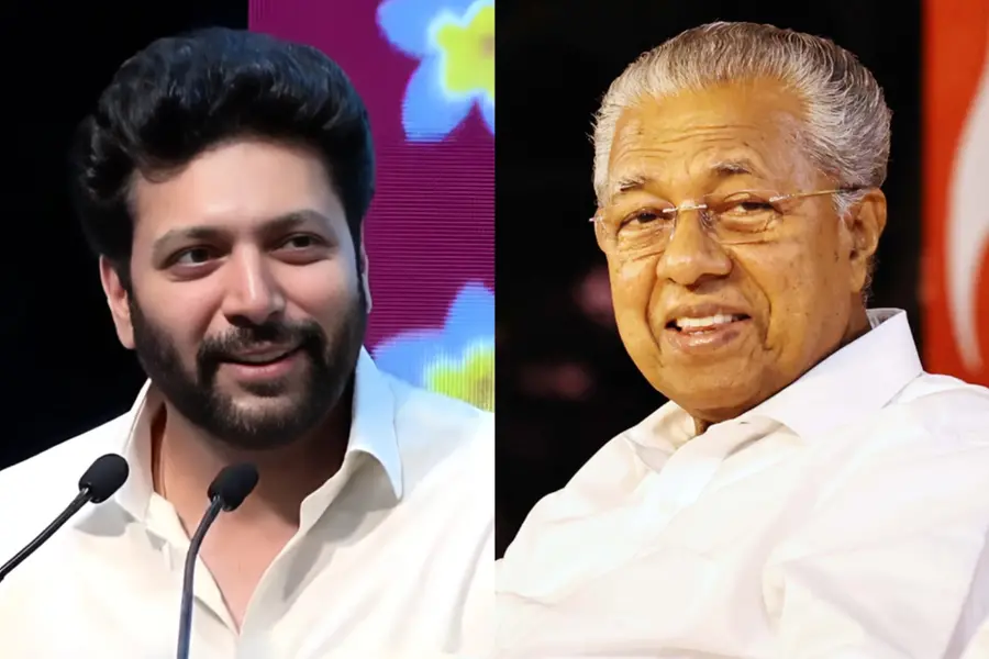 'രണ്ട് തവണ മുഖ്യമന്ത്രിയാകാന് നല്ല വ്യക്തി കൂടിയാകണം'; പിണറായിയെ പുകഴ്ത്തി തമിഴ് നടന് രവി മോഹന്