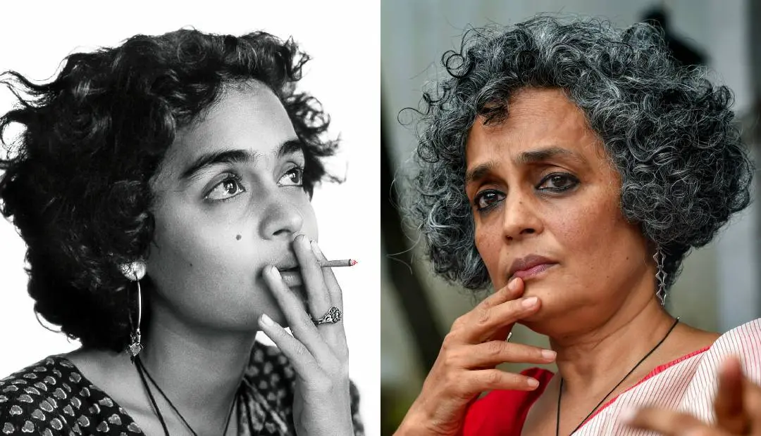 പുസ്തകത്തിന്റെ കവർ പേജ്, അരുന്ധതി റോയ് | Photo: PTI